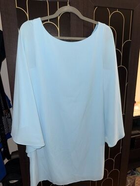 Kensie Light Blue Flowing Tunic Dress